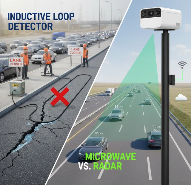 Loop Detector vs Radar