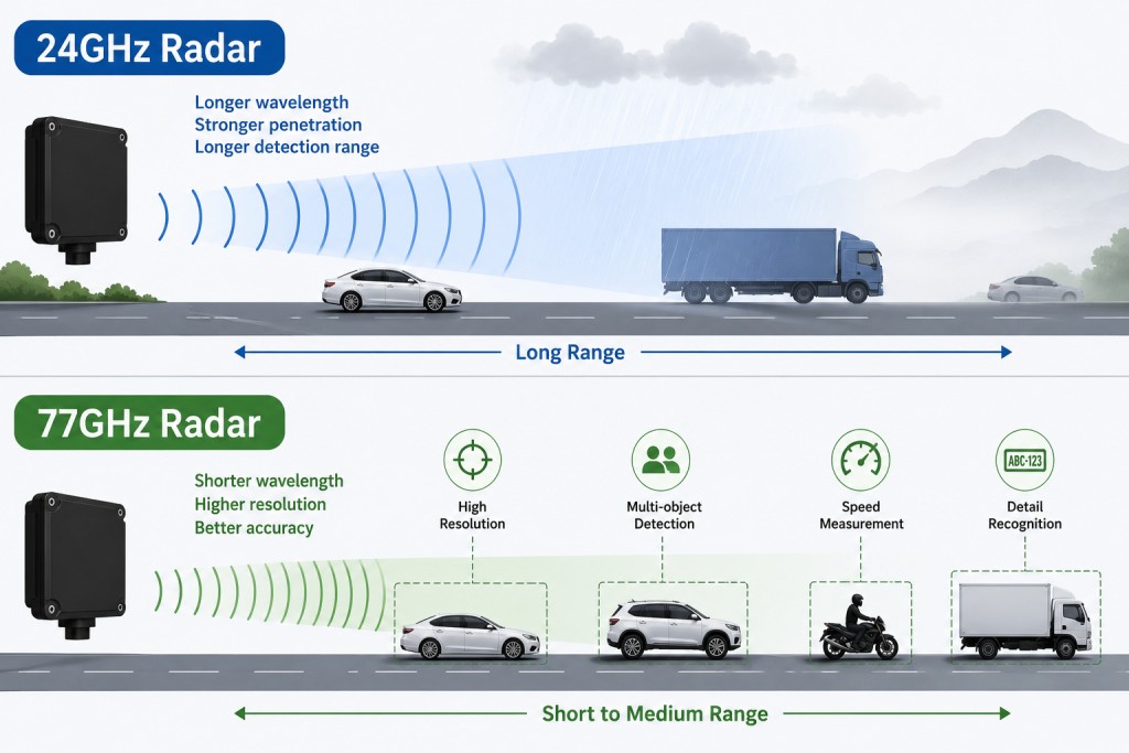24GHz vs 77GHz Traffic Radar